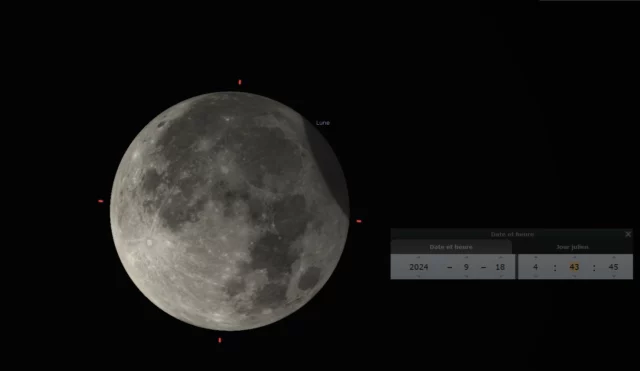 L'éclipse de Lune prévue pour le 18/09 au matin 🌘, aux environs de 4h45 (heure du maximum). Une observation facile pour ceux qui ne craignent pas de se lever tôt ! ⏰⏰⏰#astronomie #eclipselunaire #astronomeamateur #systemesolaire #soleil